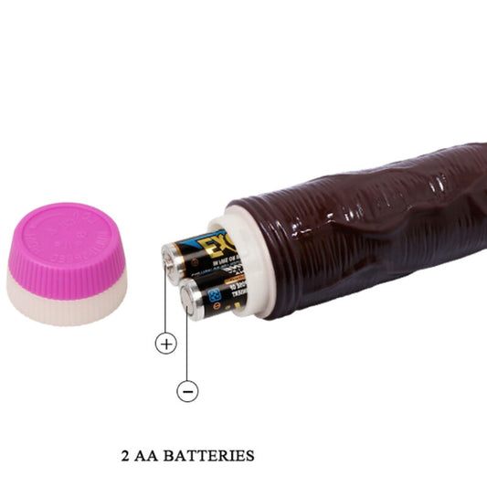 BAILE - VIBRATEUR VAGUES DE PLAISIR 23 CM MARRON - Sensualia