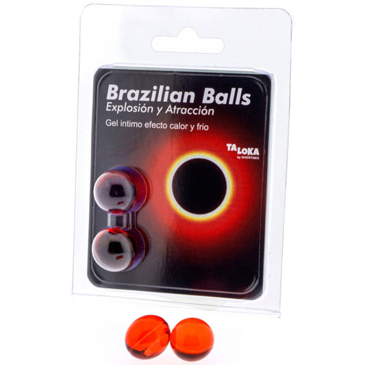 TALOKA - 2 BOULES BRÉSILIENNES GEL EXCITANT EFFET CHAUD & FROID - Sensualia