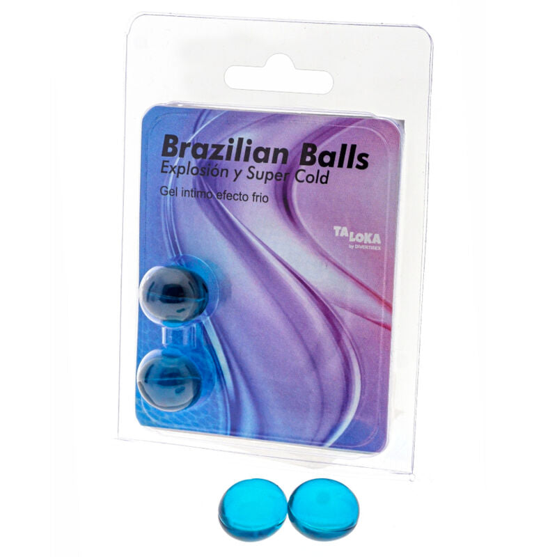 TALOKA - 2 BOULES BRÉSILIENNES GEL EXCITANT EFFET FROID - Sensualia
