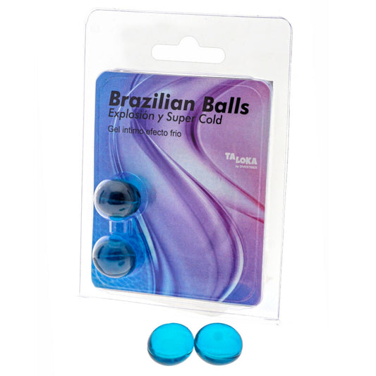 TALOKA - 2 BOULES BRÉSILIENNES GEL EXCITANT EFFET FROID - Sensualia