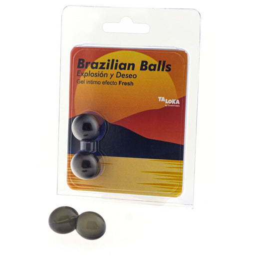 TALOKA - 2 BOULES BRÉSILIENNES GEL EXCITANT EFFET FRAIS - Sensualia