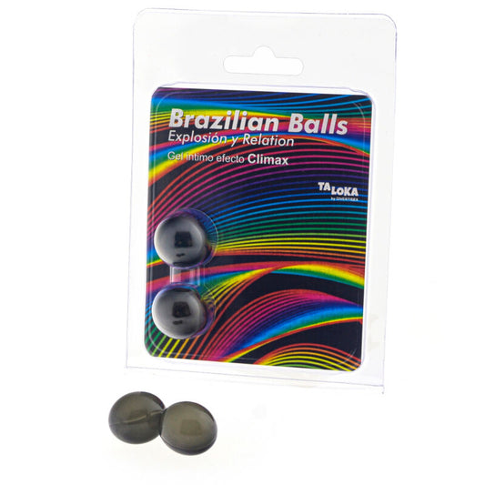 TALOKA - 2 BOULES BRÉSILIENNES GEL EXCITANT EFFET CLIMAX - Sensualia