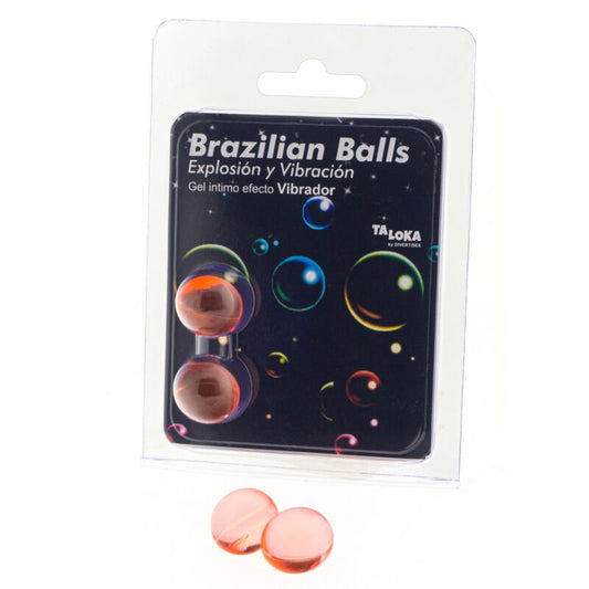 TALOKA - 2 BALLES BRÉSILIENNES GEL EXCITANT EFFET VIBRANT - Sensualia