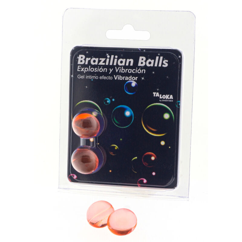 TALOKA - 2 BALLES BRÉSILIENNES GEL EXCITANT EFFET VIBRANT - Sensualia