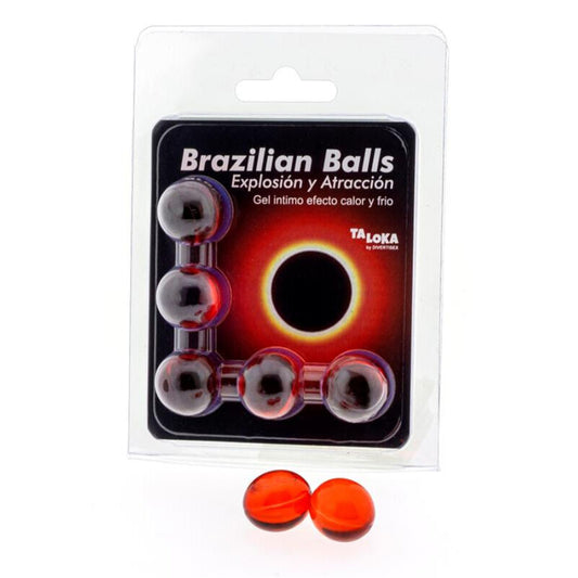 TALOKA - 5 BOULES BRÉSILIENNES GEL EXCITANT EFFET CHAUD & FROID - Sensualia