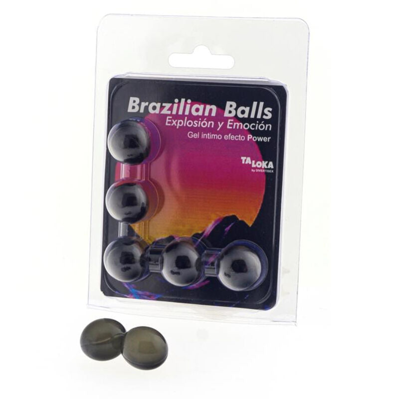 TALOKA - 5 BALLES BRÉSILIENNES GEL EXCITANT EFFET PUISSANT - Sensualia