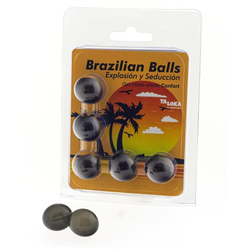 TALOKA - 5 BALLES BRÉSILIENNES GEL EXCITANT EFFET CONFORT - Sensualia