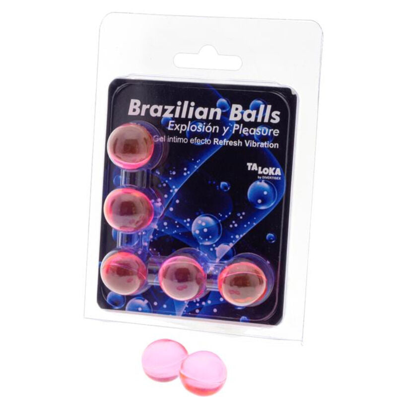 TALOKA - 5 BALLES BRÉSILIENNES REFRESH EFFET VIBRANT GEL EXCITANT - Sensualia
