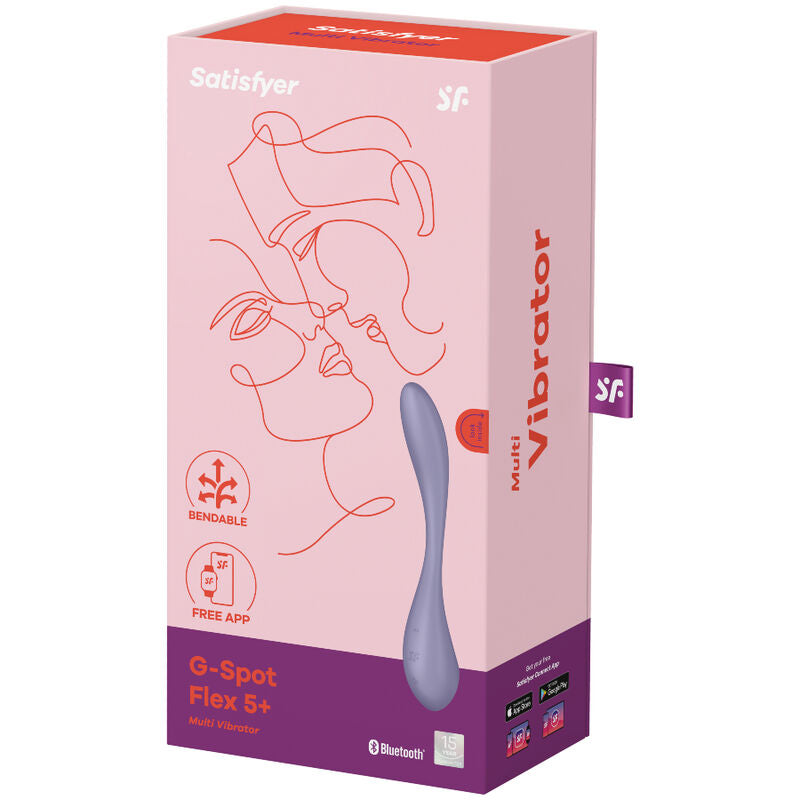 SATISFYER - VIBRATEUR MULTI G-SPOT FLEX 5 BLEU - Sensualia