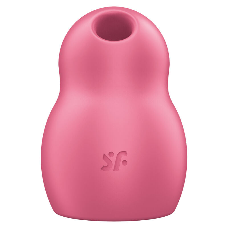 SATISFYER - STIMULATEUR ET VIBRATEUR DOUBLE AIR PULSE PRO TO GO 1 ROUGE - Sensualia