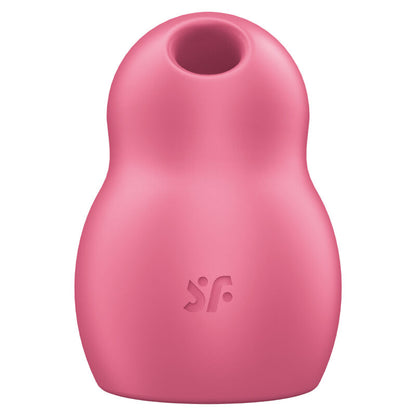 SATISFYER - STIMULATEUR ET VIBRATEUR DOUBLE AIR PULSE PRO TO GO 1 ROUGE - Sensualia