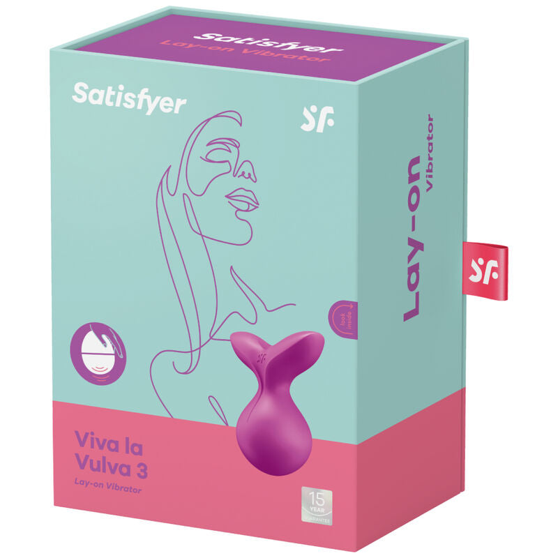 SATISFYER - VIBRATEUR  POSER VIVA LA VULVA 3 VIOLET - Sensualia