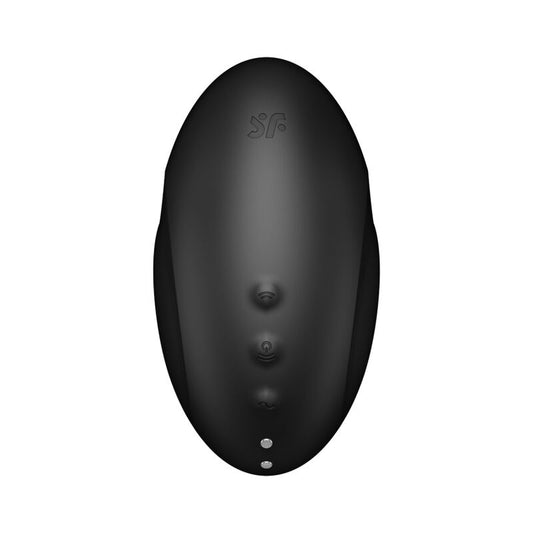 SATISFYER - VULVA LOVER 3 ESTIMULADOR Y VIBRADOR NEGRO - Sensualia