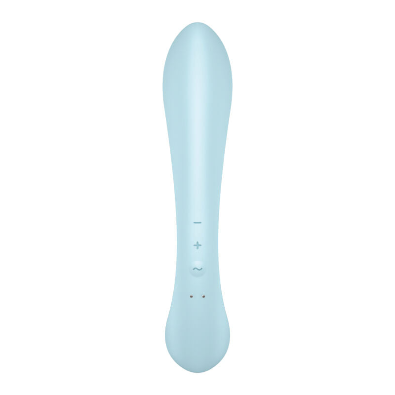 SATISFYER - TRIPLE OH VIBRADOR HÍBRIDO AZUL - Sensualia