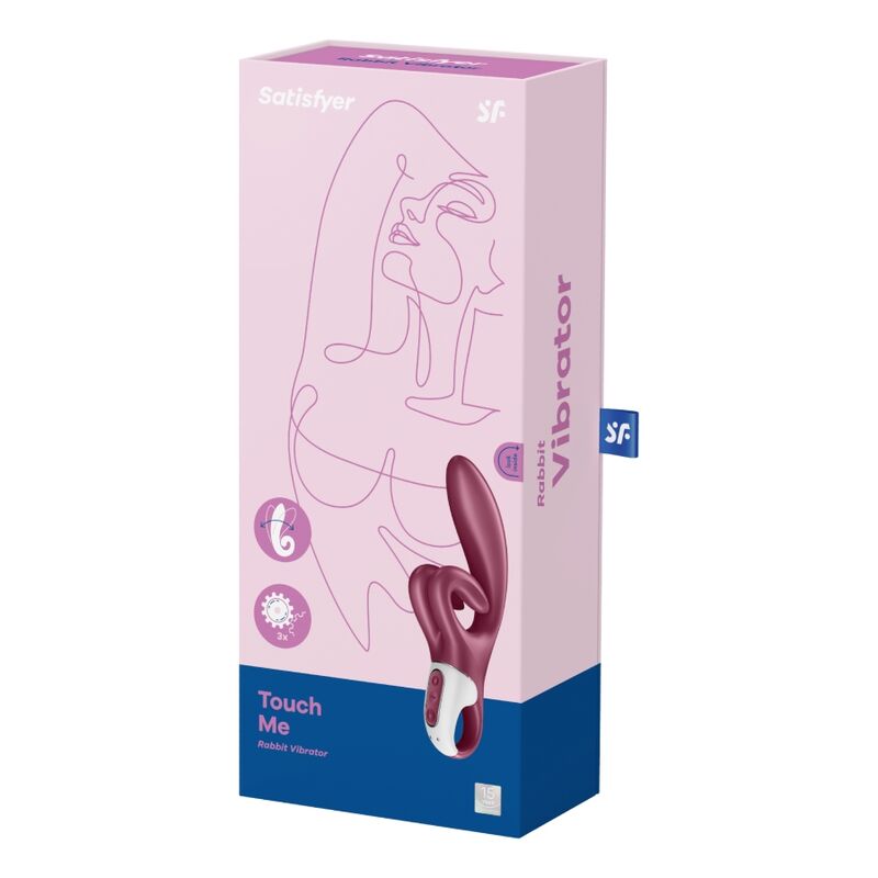 SATISFYER - TOUCH ME VIBRADOR RABBIT ROJO - Sensualia