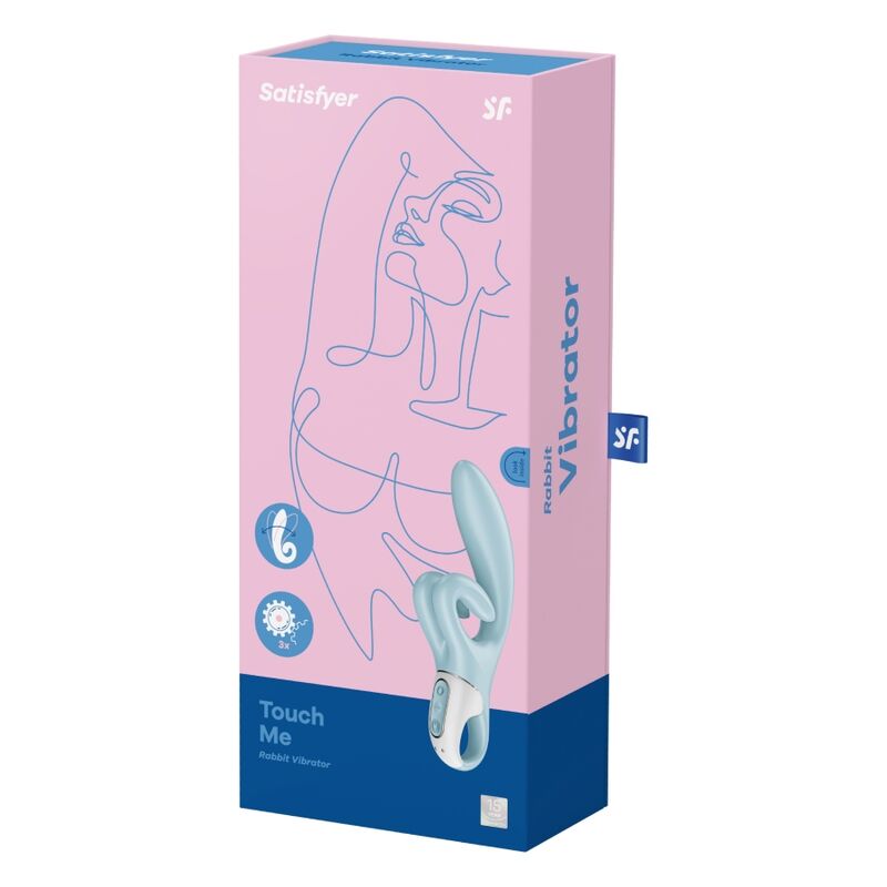 SATISFYER - TOUCH ME VIBRADOR RABBIT ROJO - Sensualia