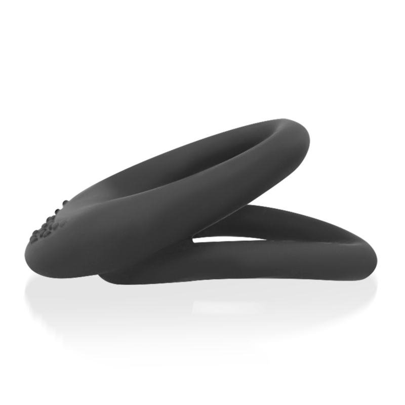 BAGUE OHMAMA DOUBLE SILICONE 3.5 CM - 4.5 CM - Sensualia