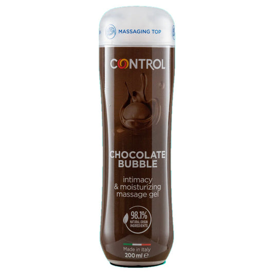 CONTROL - GEL DE MASSAGE 3 EN 1 BULLE DE CHOCOLAT 200 ML - Sensualia