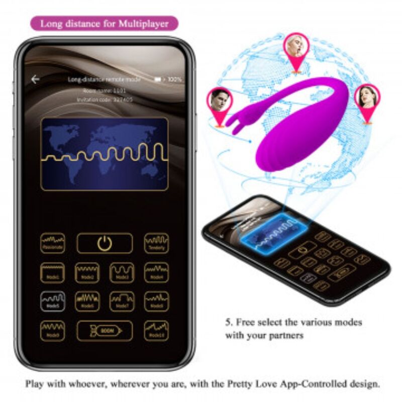 PRETTY LOVE - APPLICATION GRATUITE CATALINA MASSAGER LILAS - Sensualia
