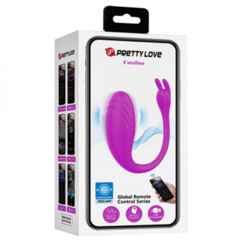 PRETTY LOVE - APPLICATION GRATUITE CATALINA MASSAGER LILAS - Sensualia