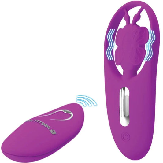 PRETTY LOVE - STIMULATEUR PAPILLON DANCING POUR CULOTTES AVEC TÉLÉCOMMANDE LILAS - Sensualia