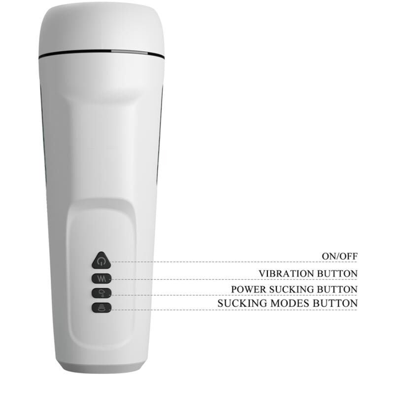 PRETTY LOVE - MASTURBATEUR MASCULIN SIENNA AVEC VIBRATION. VOIX ET ASPIRATION - Sensualia
