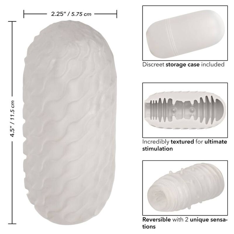 CALEXOTICS - STROKER CÔTELÉ RÉVERSIBLE - Sensualia