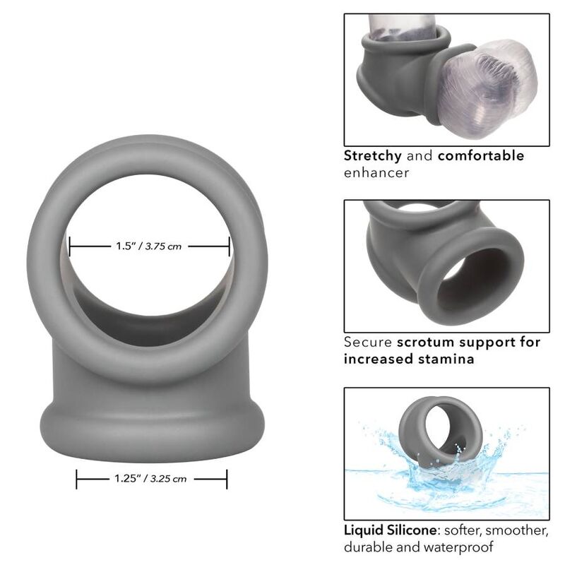 CALEXOTICS - BAGUE ALPHA PRECISION GRIS - Sensualia
