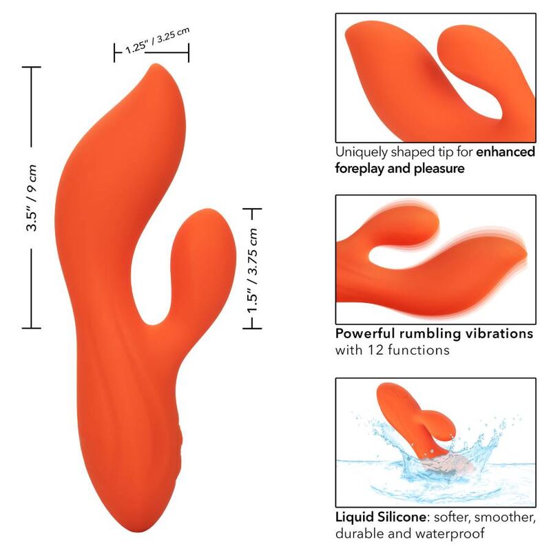 CALEXOTICS - STELLA DUAL TEASER ORANGE - Sensualia