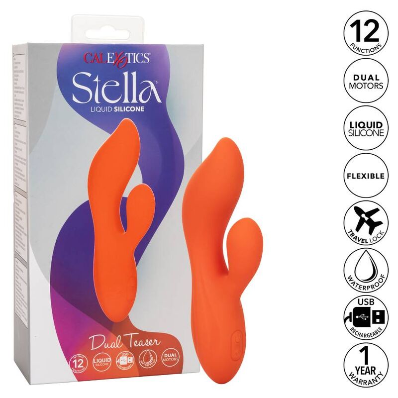 CALEXOTICS - STELLA DUAL TEASER ORANGE - Sensualia