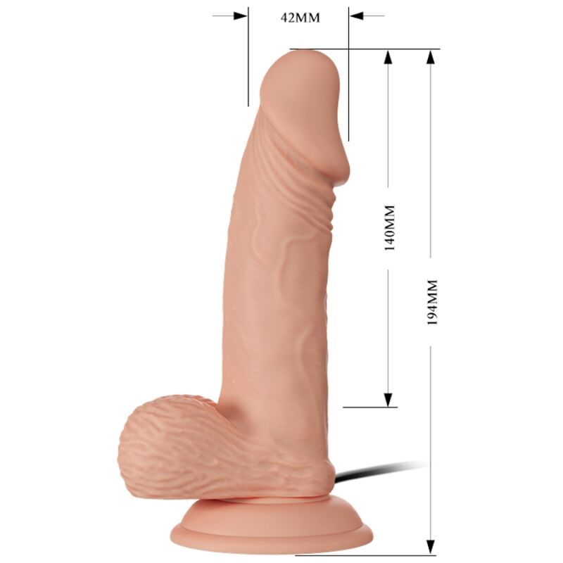 BAILE - BELLE RENCONTRE ZEBULON VIBRATION 19.4 CM NATUREL - Sensualia