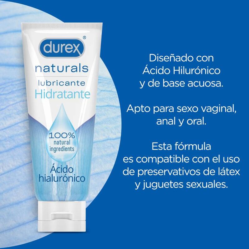 DUREX - LUBRIFIANT HYDRATANT NATUREL 100 ML - Sensualia