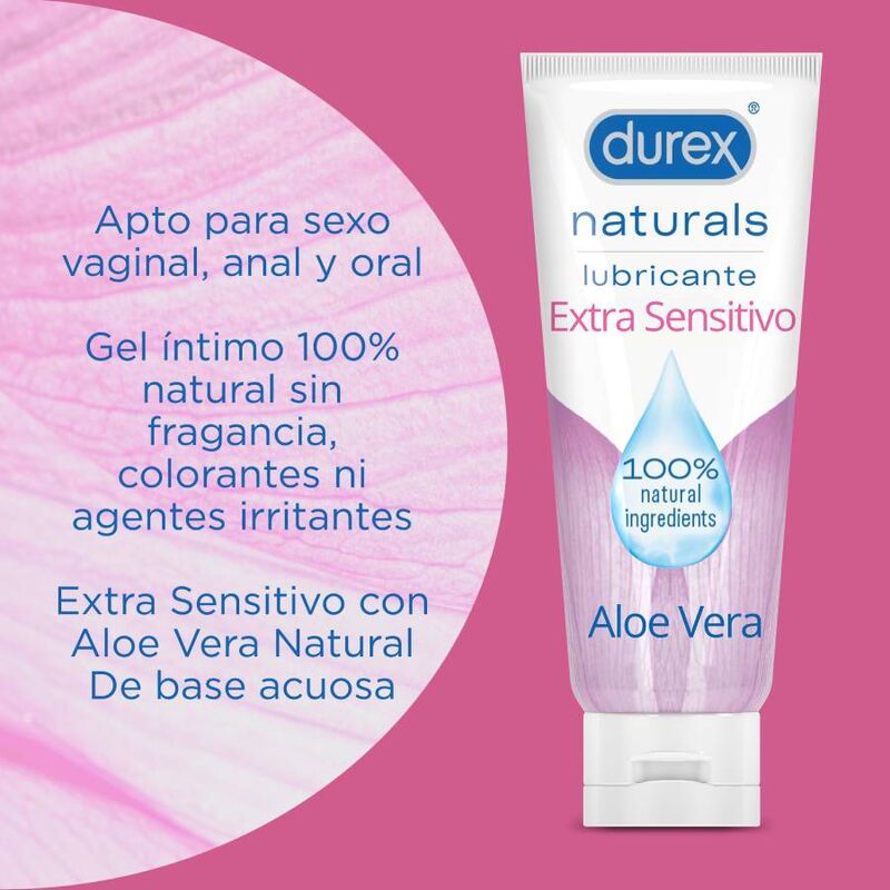 DUREX - LUBRIFIANT EXTRA SENSIBLE NATUREL 100 ML - Sensualia