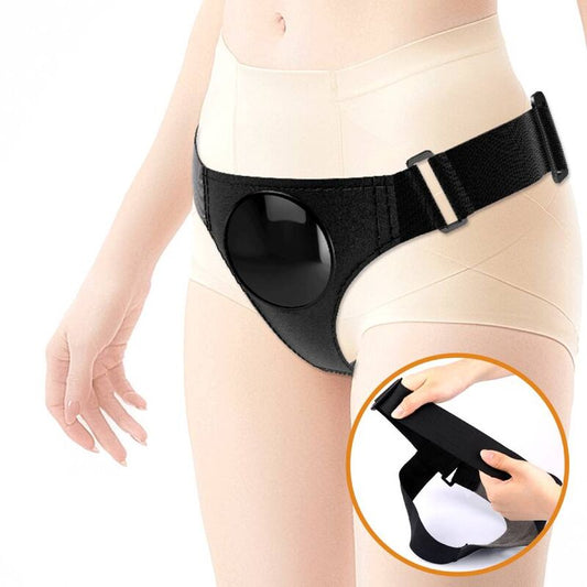 PRETTY LOVE - SLIP HARNAIS HARNAIS UNIVERSEL AVEC GODE JERRY 21,8 CM NATUREL - Sensualia