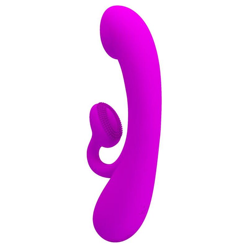 PRETTY LOVE - VIBRATEUR SINCERE ET VENTOUSE DE CLITORIS SILICONE VIOLET - Sensualia