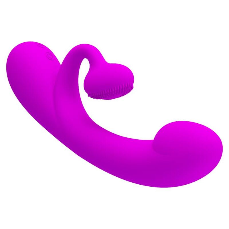 PRETTY LOVE - VIBRATEUR SINCERE ET VENTOUSE DE CLITORIS SILICONE VIOLET - Sensualia
