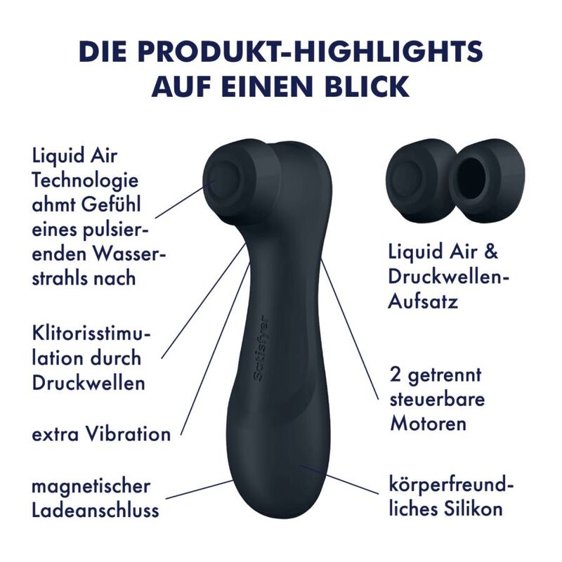 SATISFYER - PRO 2 GENERACIÓN 3 LIQUID AIR TECHNOLOGY GRANATE - Sensualia