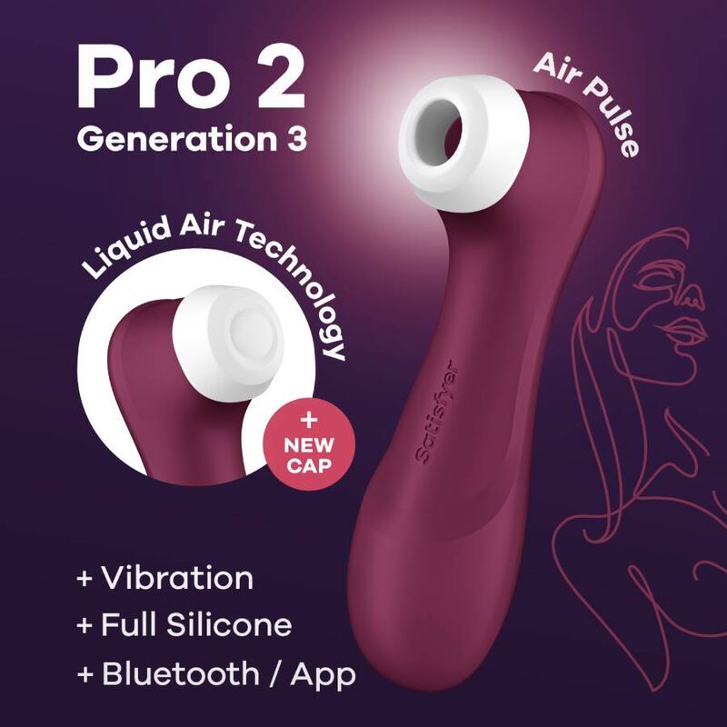 SATISFYER PRO 2 GENERACIÓN 3 - NEGRO BLUETOOTH &  APP - Sensualia