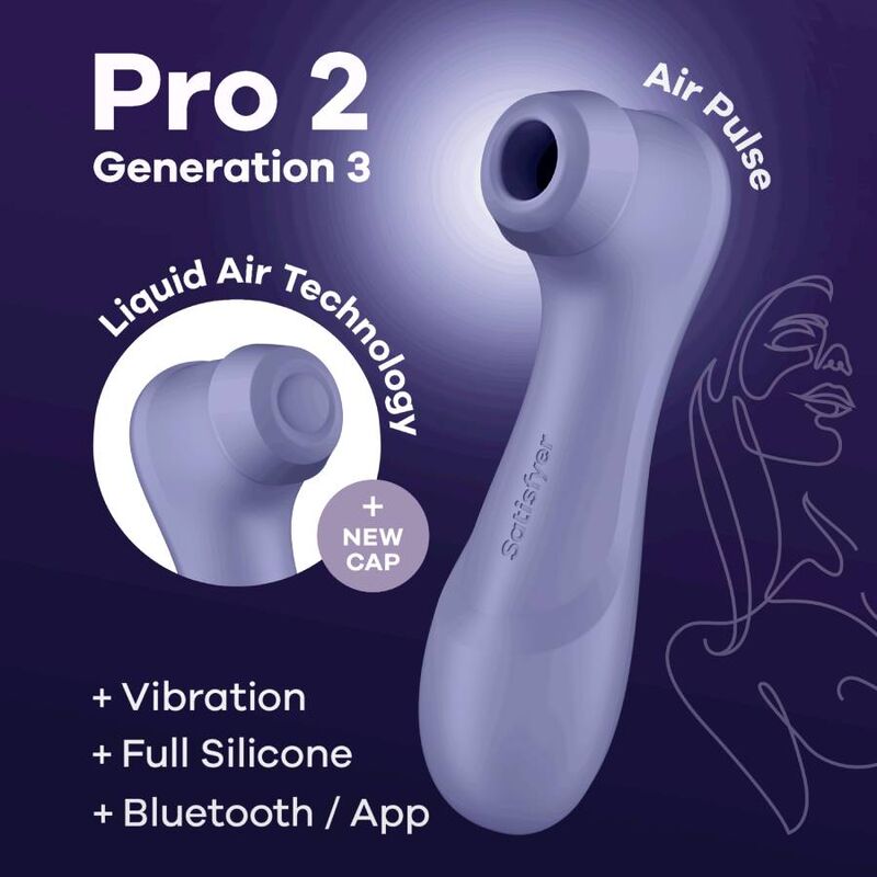 SATISFYER PRO 2 GENERACIÓN 3 - NEGRO BLUETOOTH &  APP - Sensualia