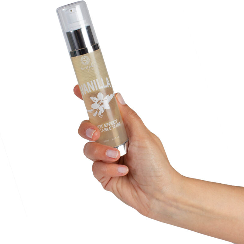 SECRETPLAY - LUBRIFIANT 2-1 EFFET CHALEUR VANILLE 50 ML - Sensualia