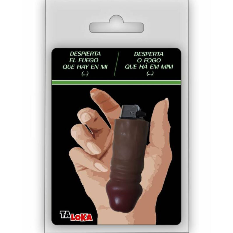 TALOKA - BRIQUET FANTASTIQUE EN FORME DE PÉNIS DE COULEUR MULATTO 100% RECHARGEABLE - Sensualia