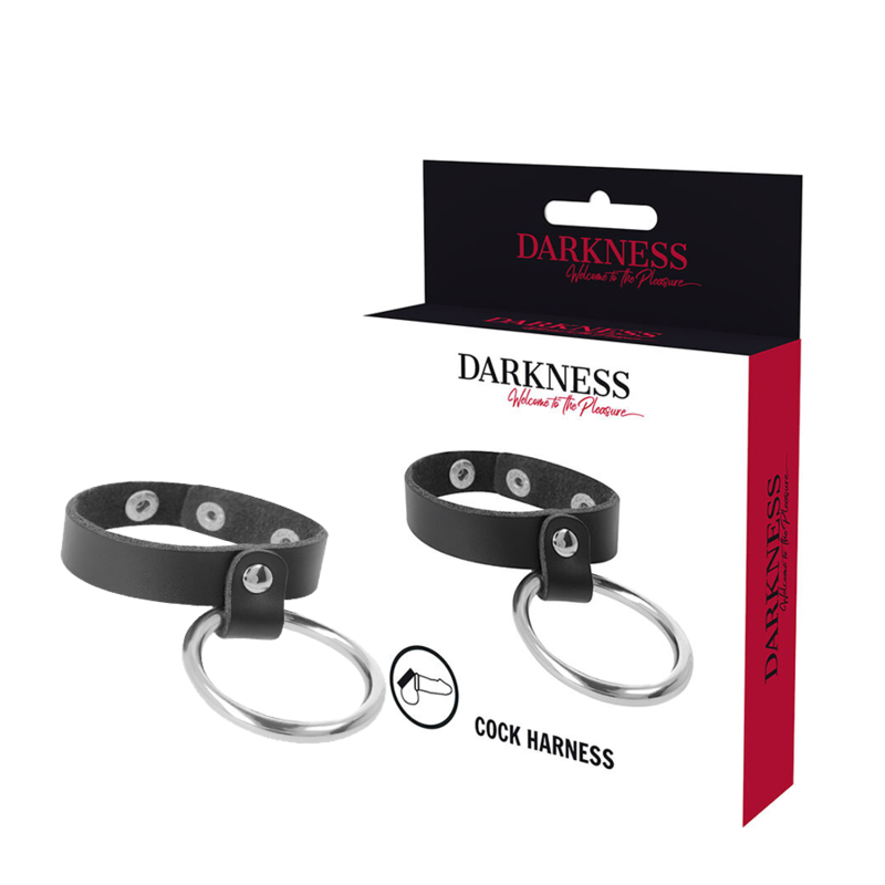 DARKNESS - ANNEAU MÉTALLIQUE POUR LE PÉNIS ET LES TESTICULES - Sensualia