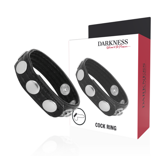 DARKNESS - ANNEAU DÉRECTION EN CUIR DARKNESS SENSATIONS