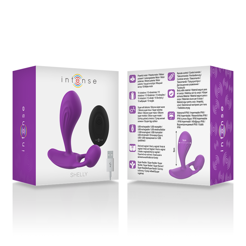INTENSE - TÉLÉCOMMANDE ANAL SHELLY PLUG VIOLET - Sensualia