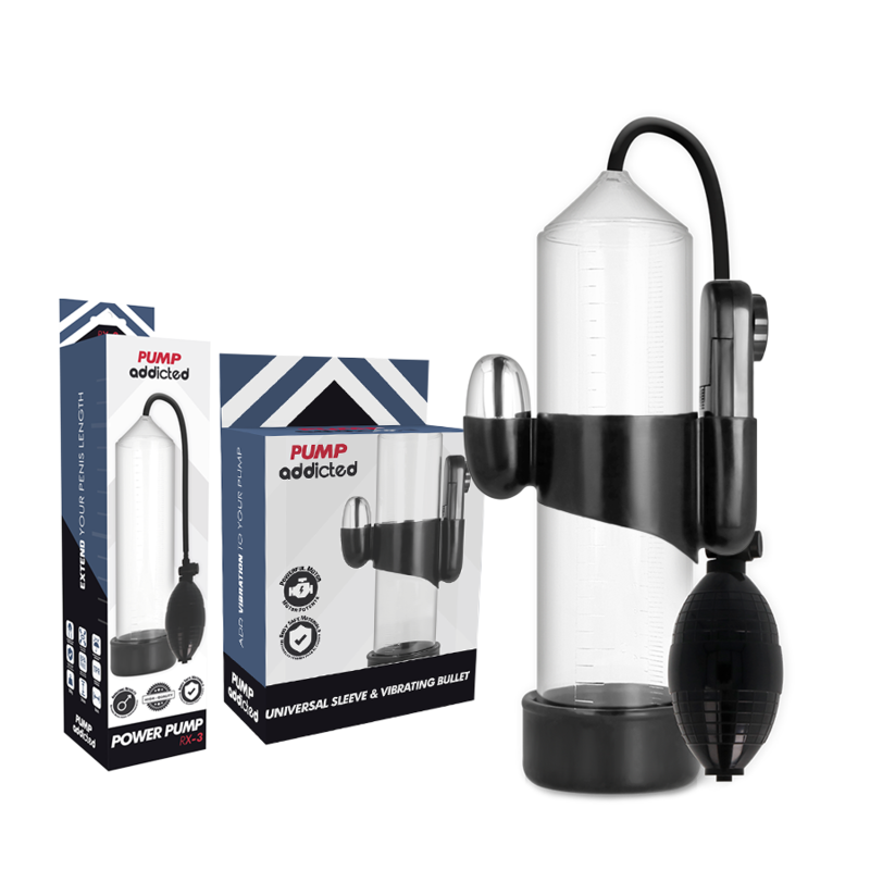 PUMP ADDICTED - VIBRATEUR TRANSPARENT RX3 - Sensualia