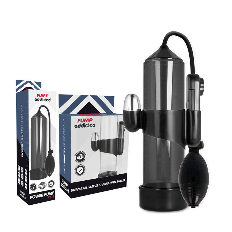 PUMP ADDICTED - VIBRATEUR RX3 NOIR - Sensualia