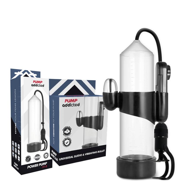 PUMP ADDICTED - VIBRATEUR TRANSPARENT RX5 - Sensualia