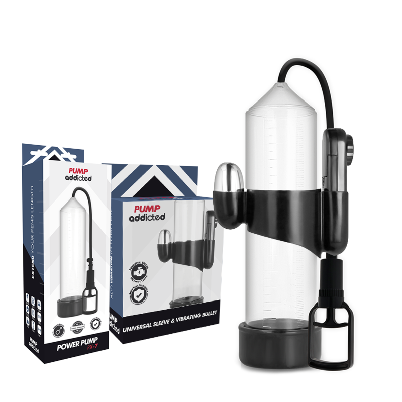 PUMP ADDICTED - VIBRATEUR TRANSPARENT RX7 - Sensualia