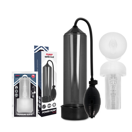 PUMP ADDICTED - RX3 NOIR AVEC MANCHON DE PLAISANCE - Sensualia