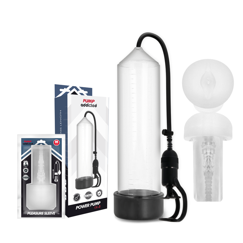 PUMP ADDICTED - RX5 TRANSPARENT AVEC MASTURBATEUR - Sensualia
